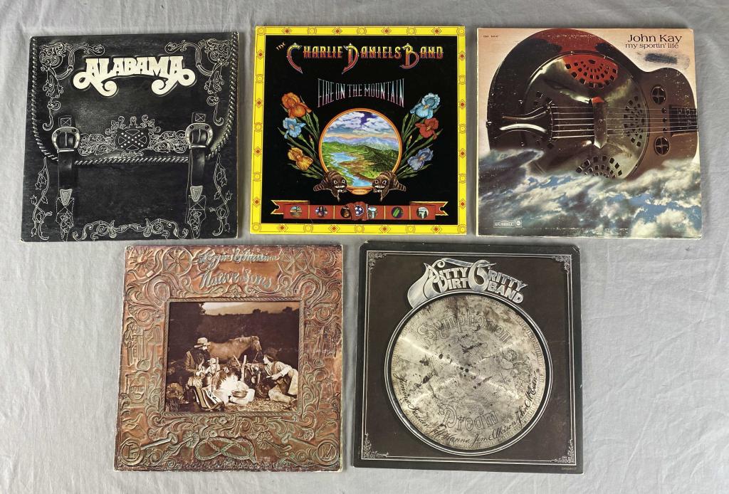 5 Vinyl Country Rock Albums (1 of 2)