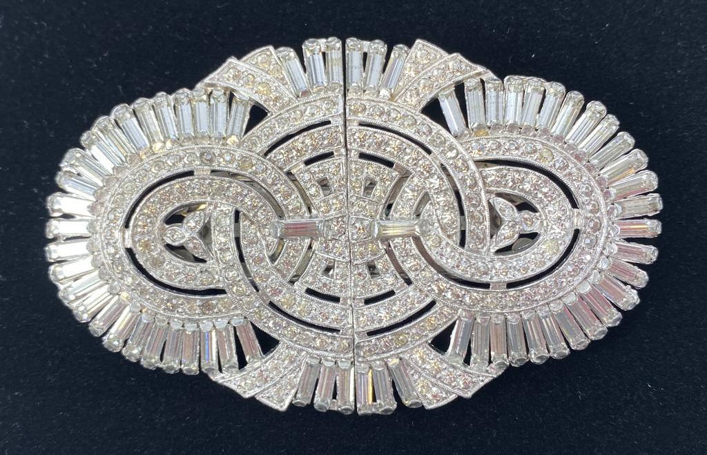 Art Deco Large Duette Brooch (1 of 5)