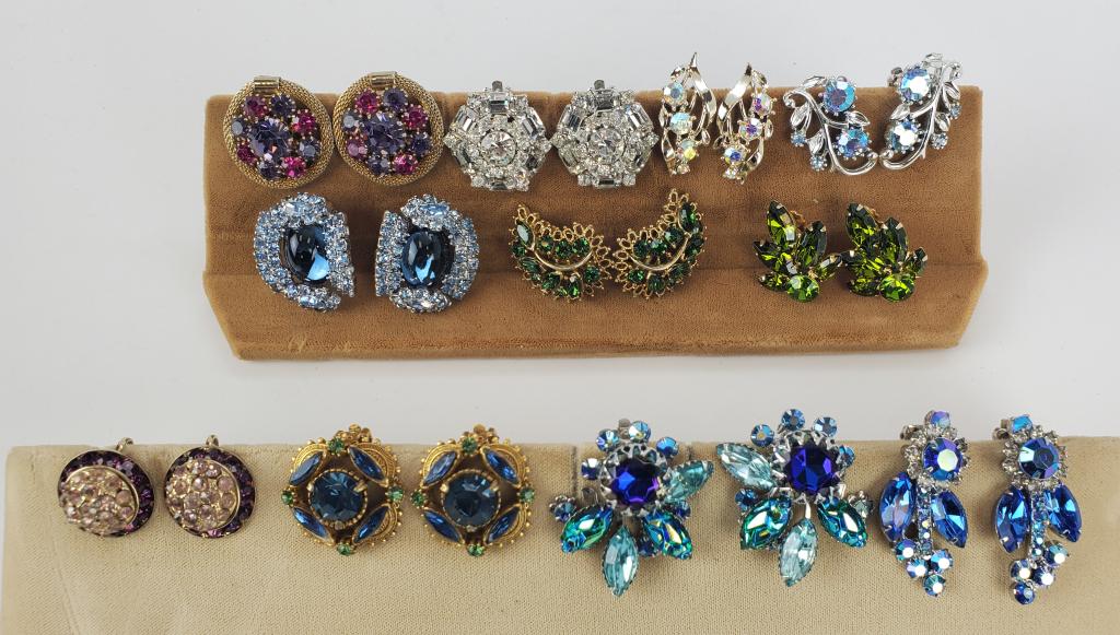 Vintage Earrings Clip Weiss, Coro, Eisenberg (1 of 12)