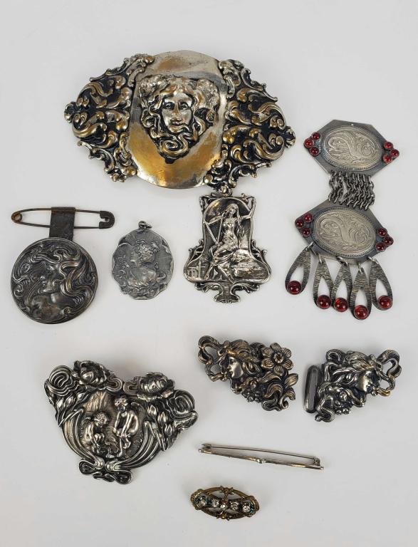 Art Nouveau Antique Lot Of Jewelry (1 of 13)