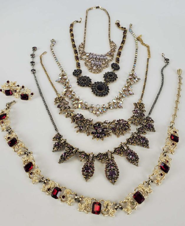 Beautiful Lot Of Rhinestone Necklaces Lot Of 8 (1 of 5)
