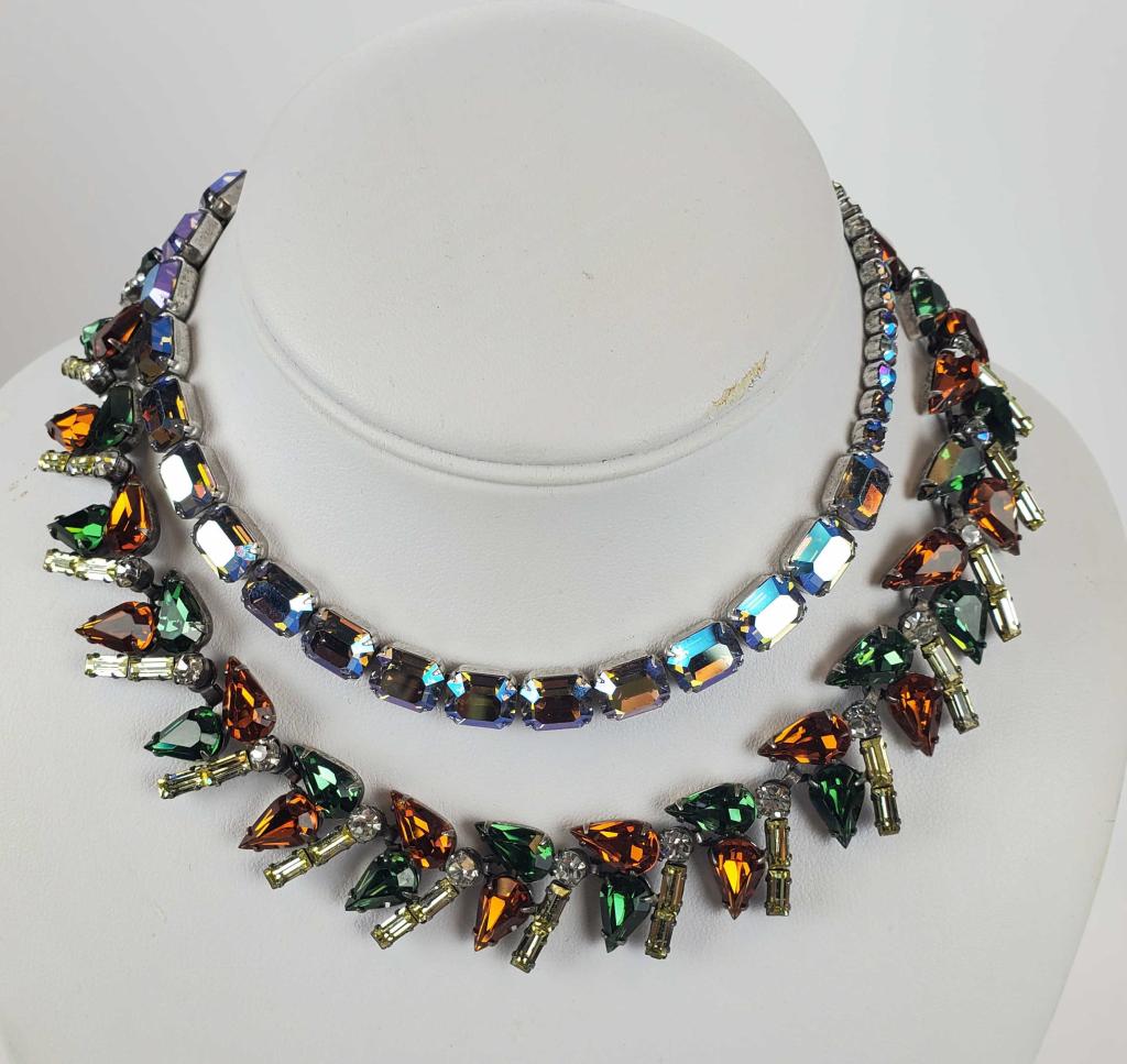 Vintage Rhinestone Necklaces Lot Of 2 (1 of 5)