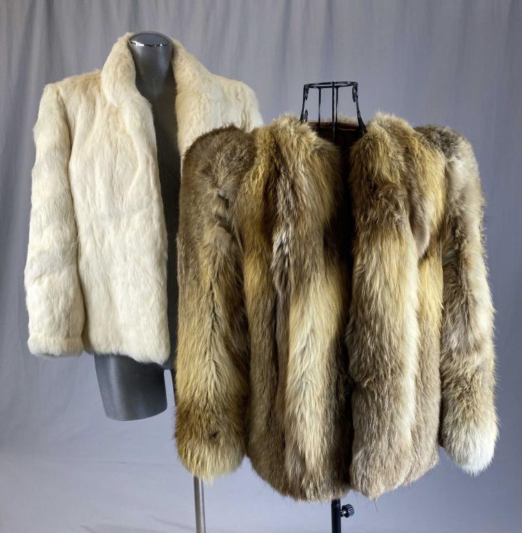 Two Vintage Fur Jackets, Silver Fox and Rabbit (1 of 15)