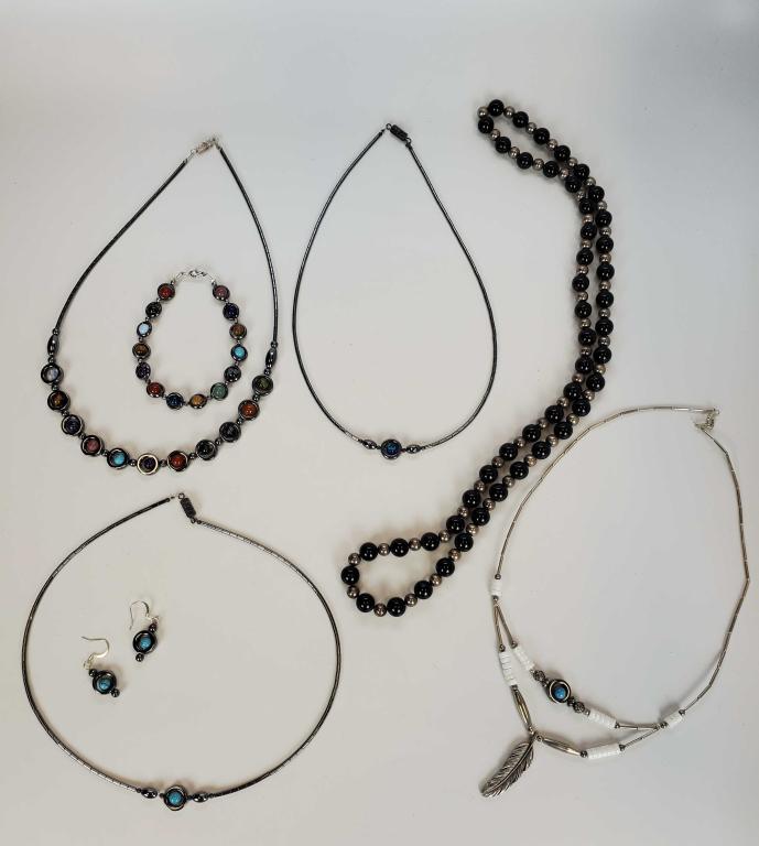 Women's Natural Stones Necklaces Lot Of 7 (1 of 8)