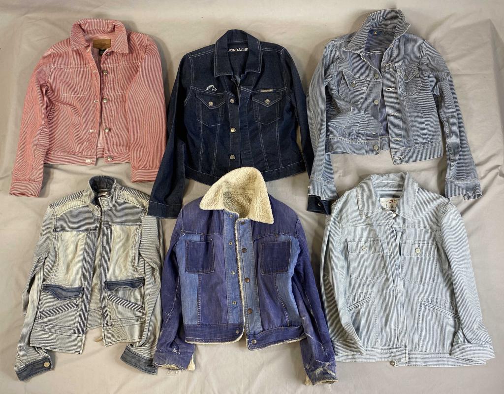 6 Vintage Women's Designer Denim Chore Jackets (1 of 20)