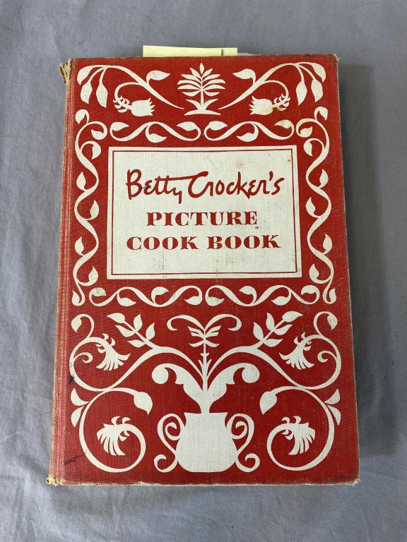 1st Edition Betty Crocker's Picture Cook Book: Hardcover first edition dated 1950.