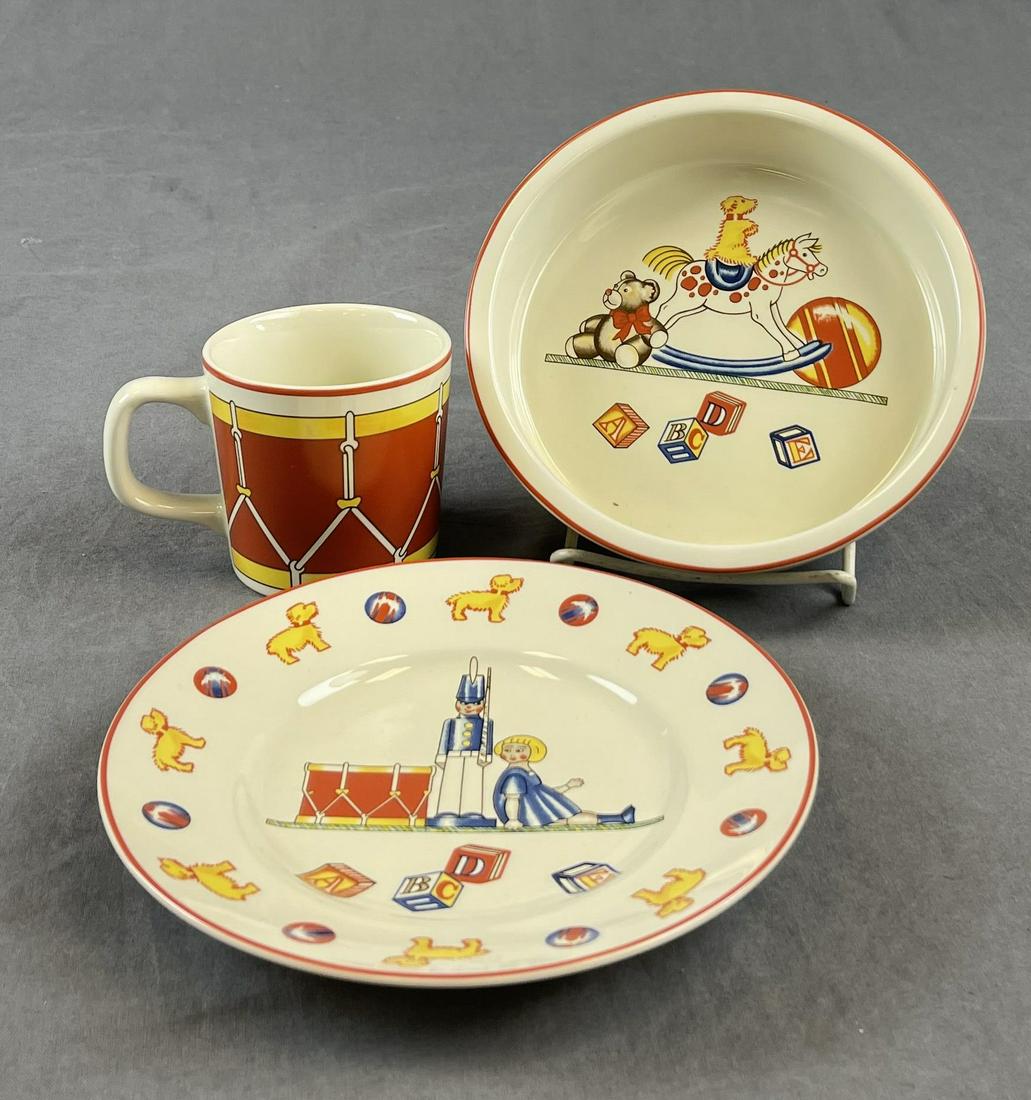 Tiffany Toys Children's Porcelain Nursery Set: Tiffany Toys by Tiffany & Co. children’s porcelain dining set. Includes: 7" plate Bowl Cup