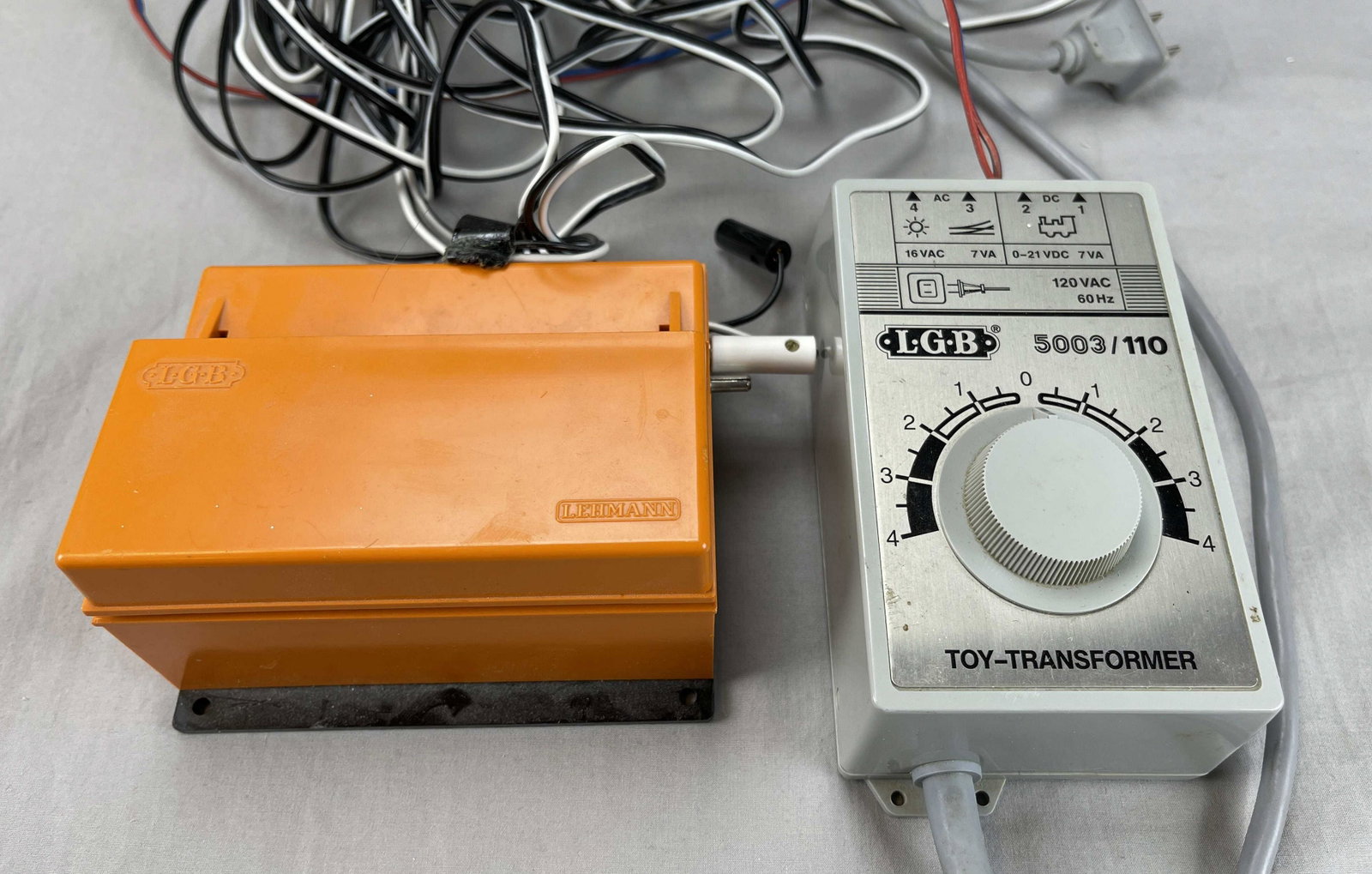 LGB Switch Controller Box & Transformer: The switch controller box is model number 5075 and the toy-transformer is model number 5003/110.