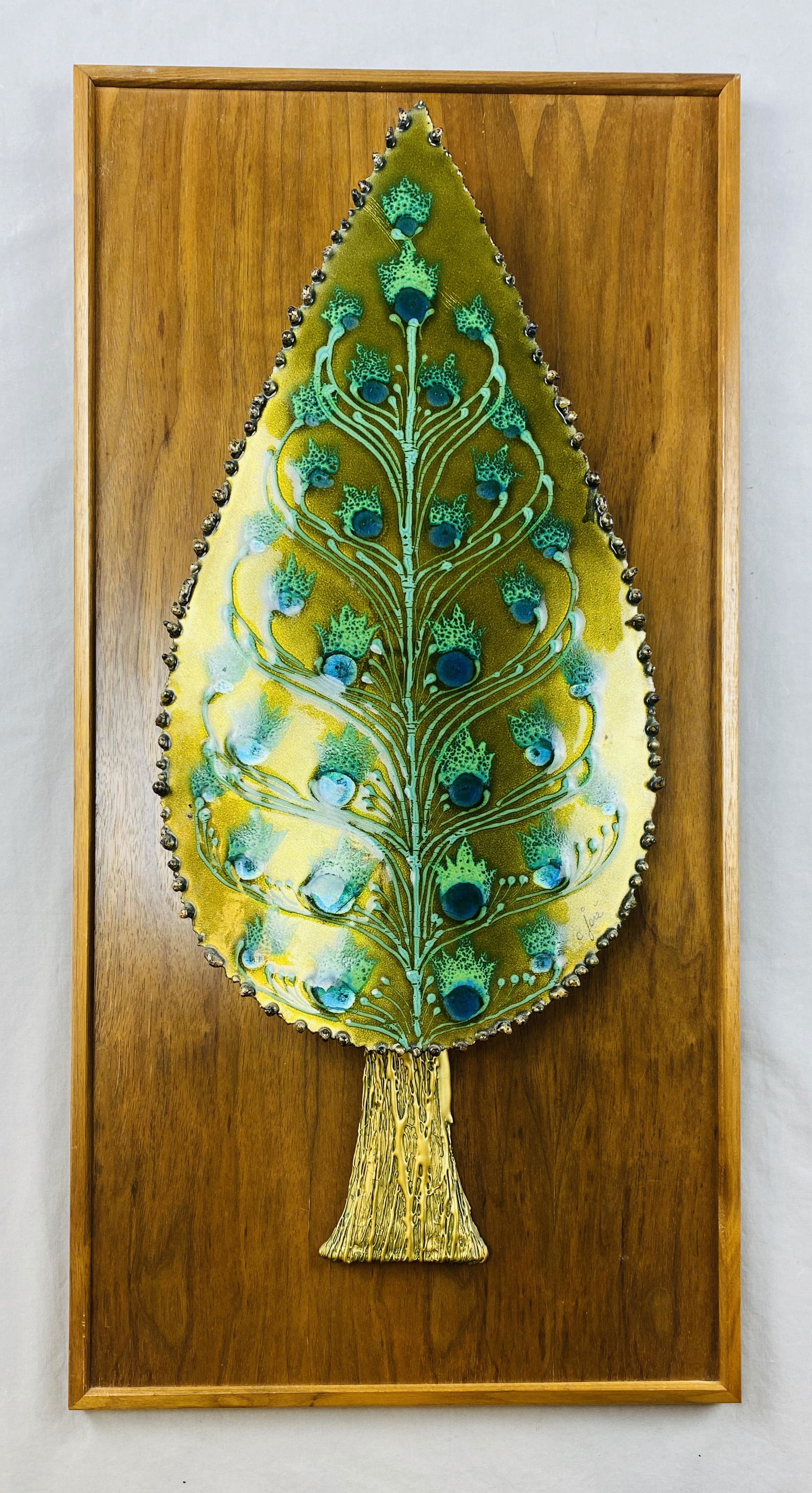 Curtis Jere Artisan House Enamel Tree Sculpture (1 of 10)