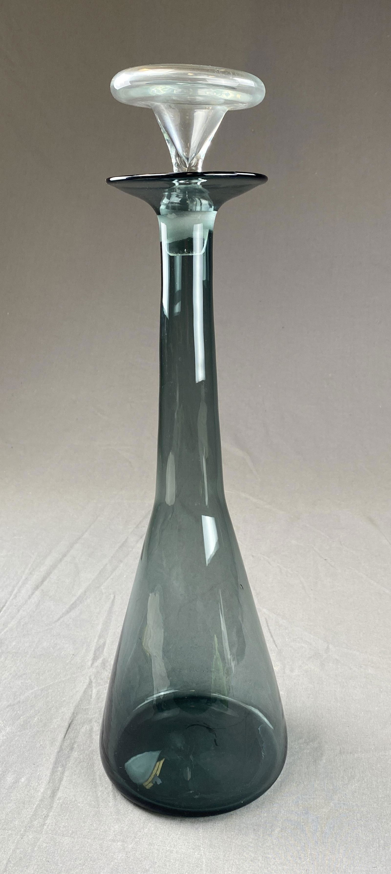 Blenko no.561 Wayne Husted Smoke Grey Decanter (1 of 6)