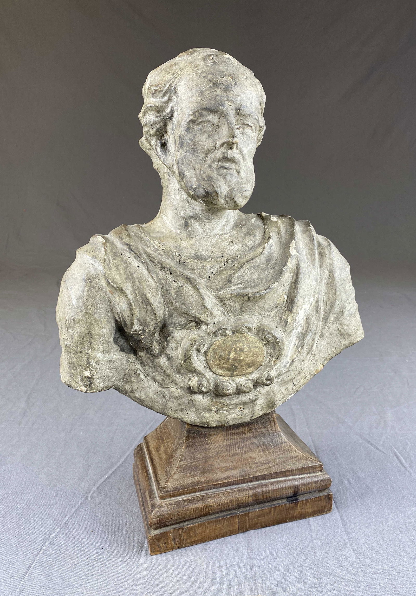 18th C. Papier Mache Reliquary Bust (1 of 8)