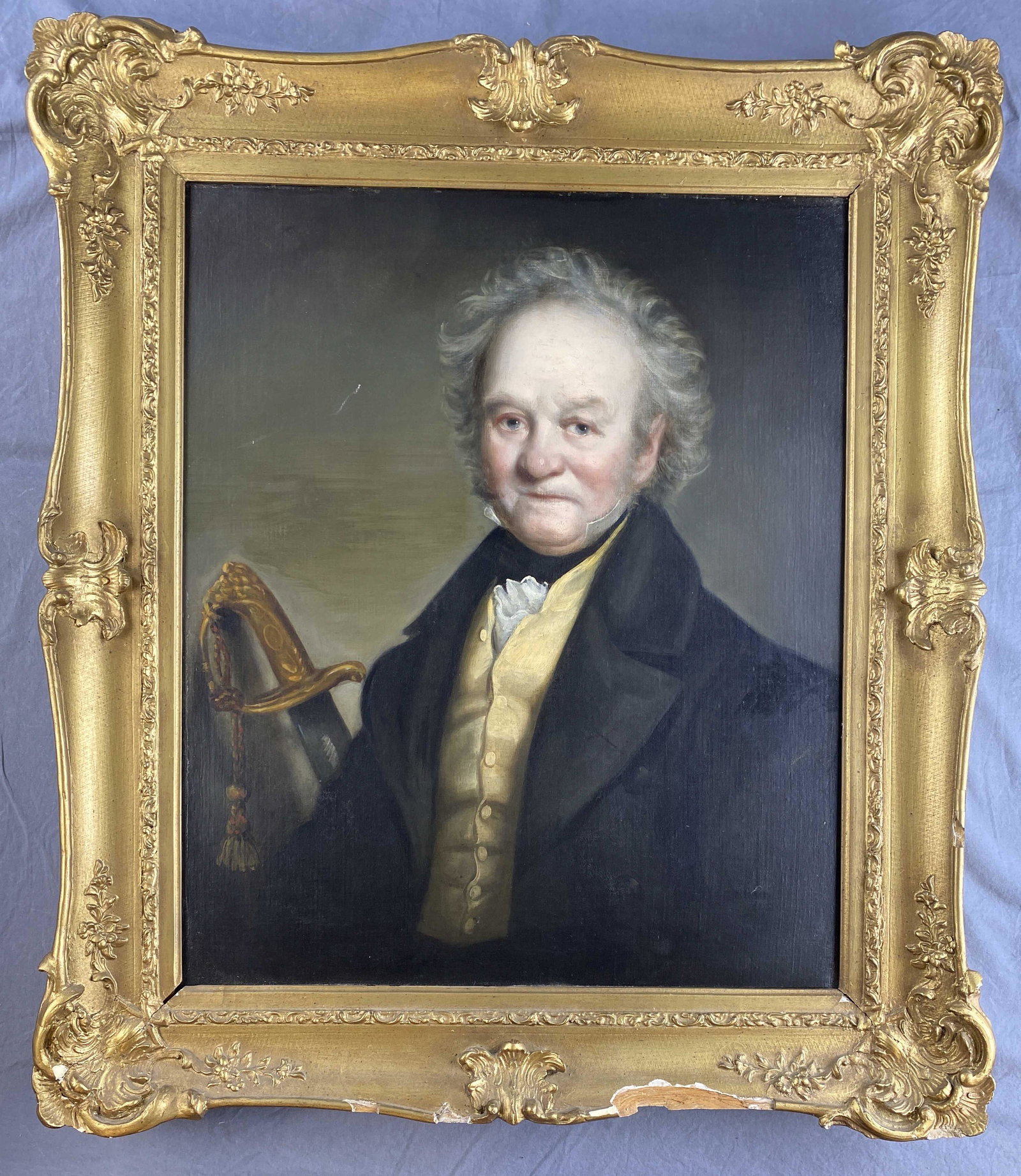 19th C. British Oil Portrait of an Older Gentleman (1 of 10)