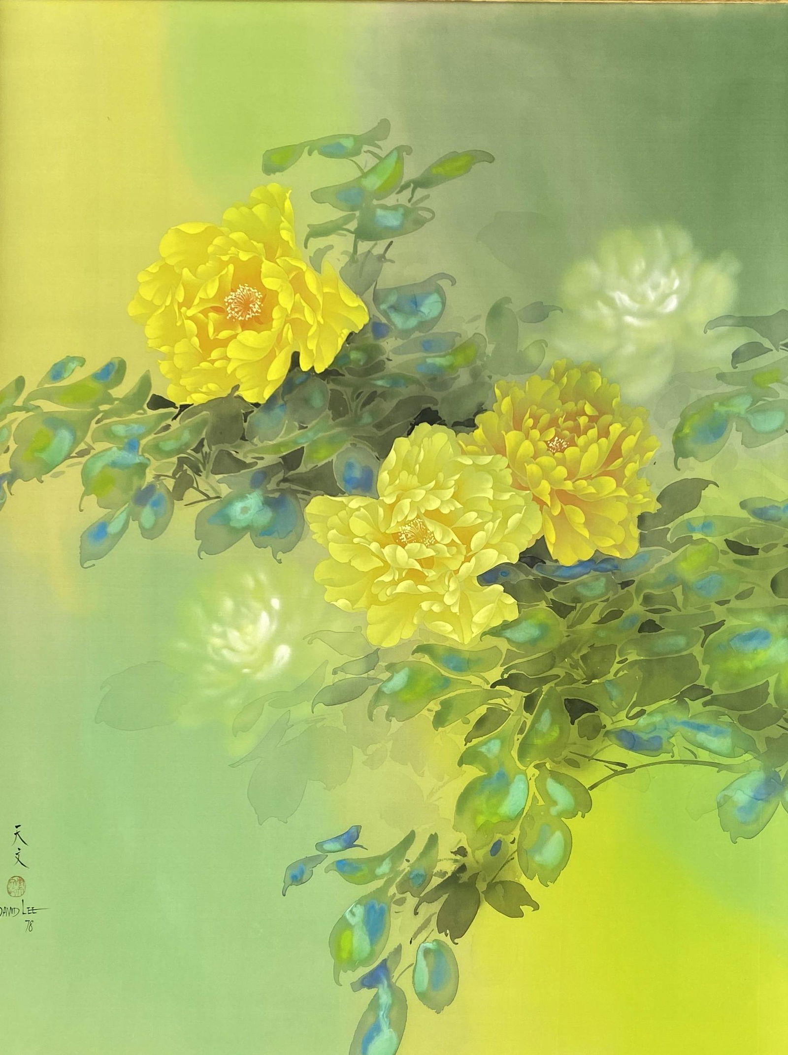 David Lee Floral Watercolor Circa 1978 (1 of 6)