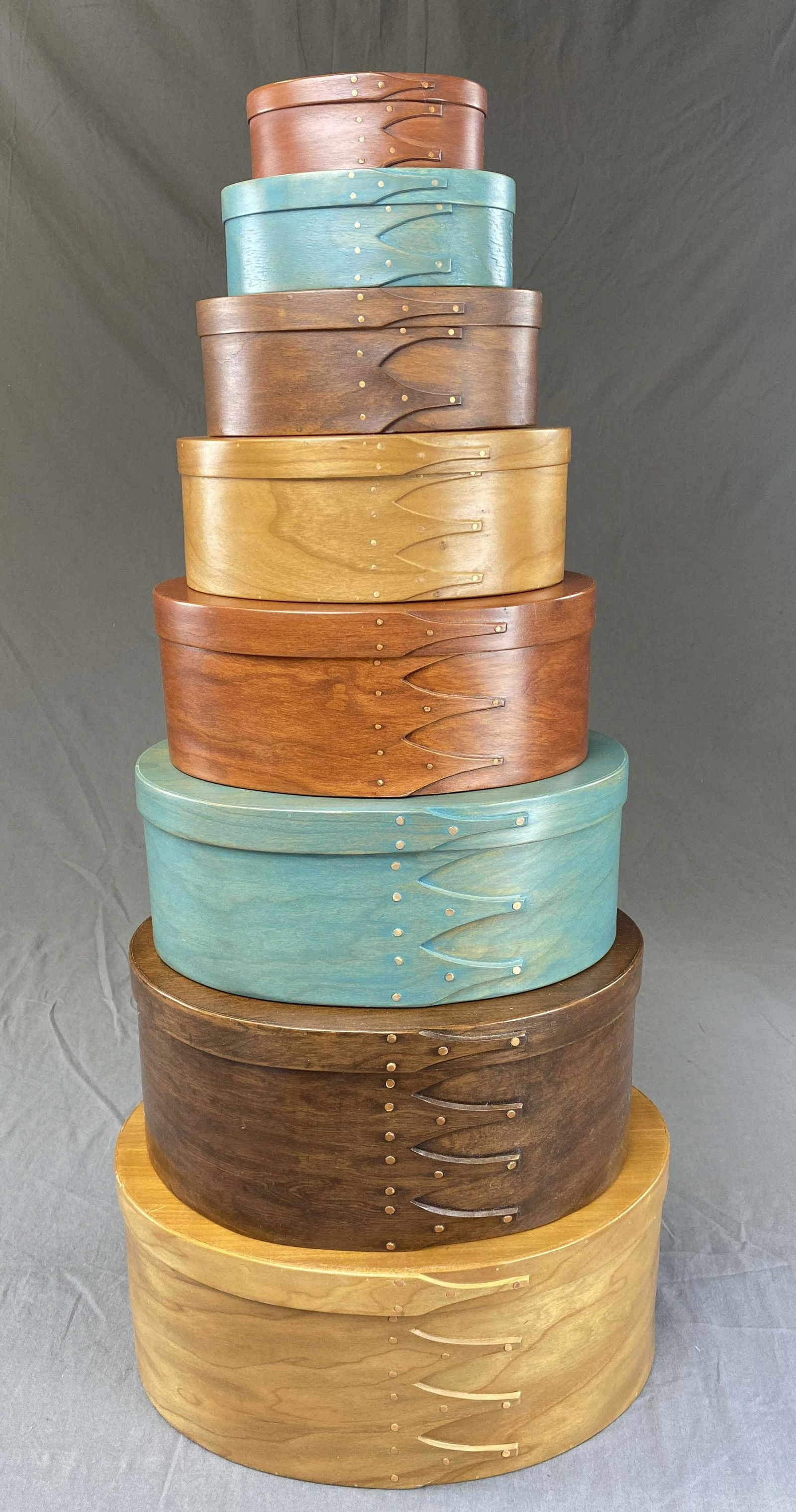 8 Nesting Shaker Style Boxes Cabin Crafters (1 of 5)