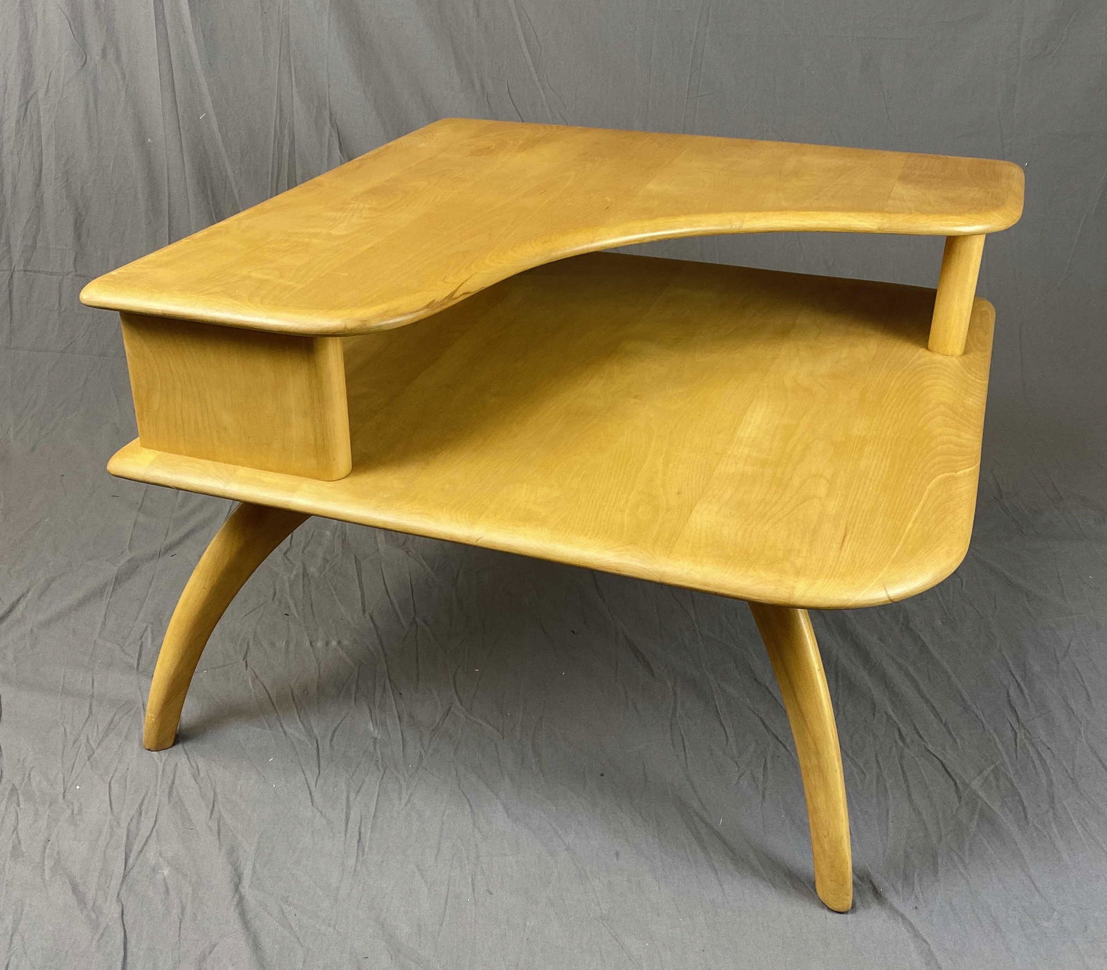 Midcentury Heywood Wakefield Corner Step Table (1 of 4)