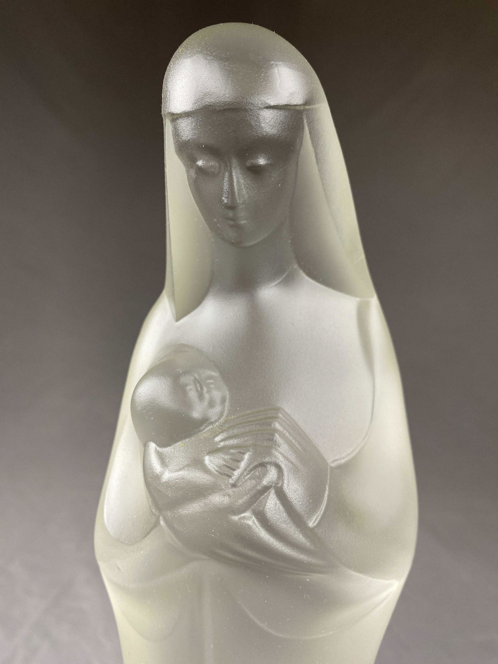 Art Deco Leerdam Glass Madonna by Stef Uiterwaal (1 of 7)