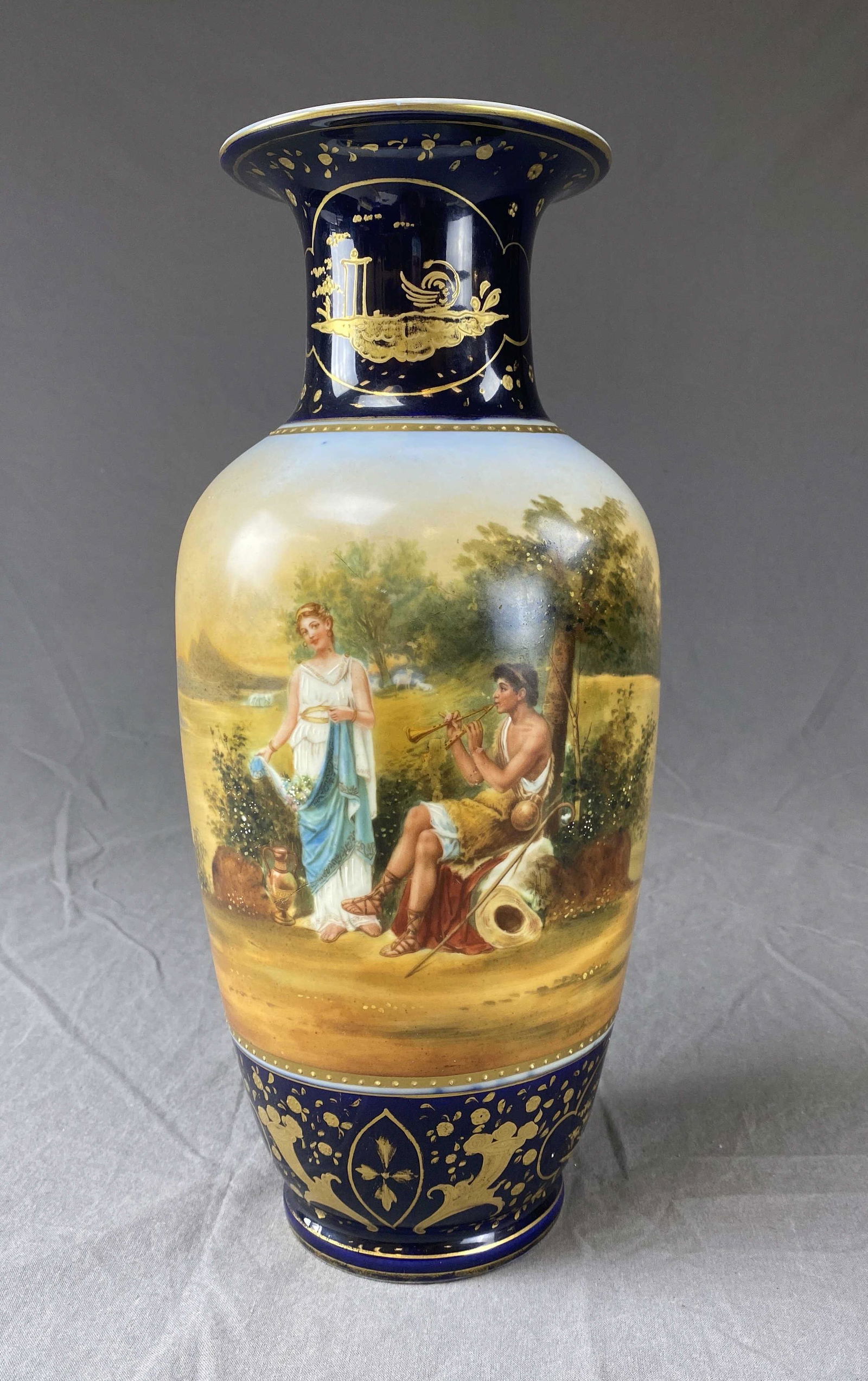 Royal Vienna Style Neoclassical Vase Signed Siebel (1 of 9)