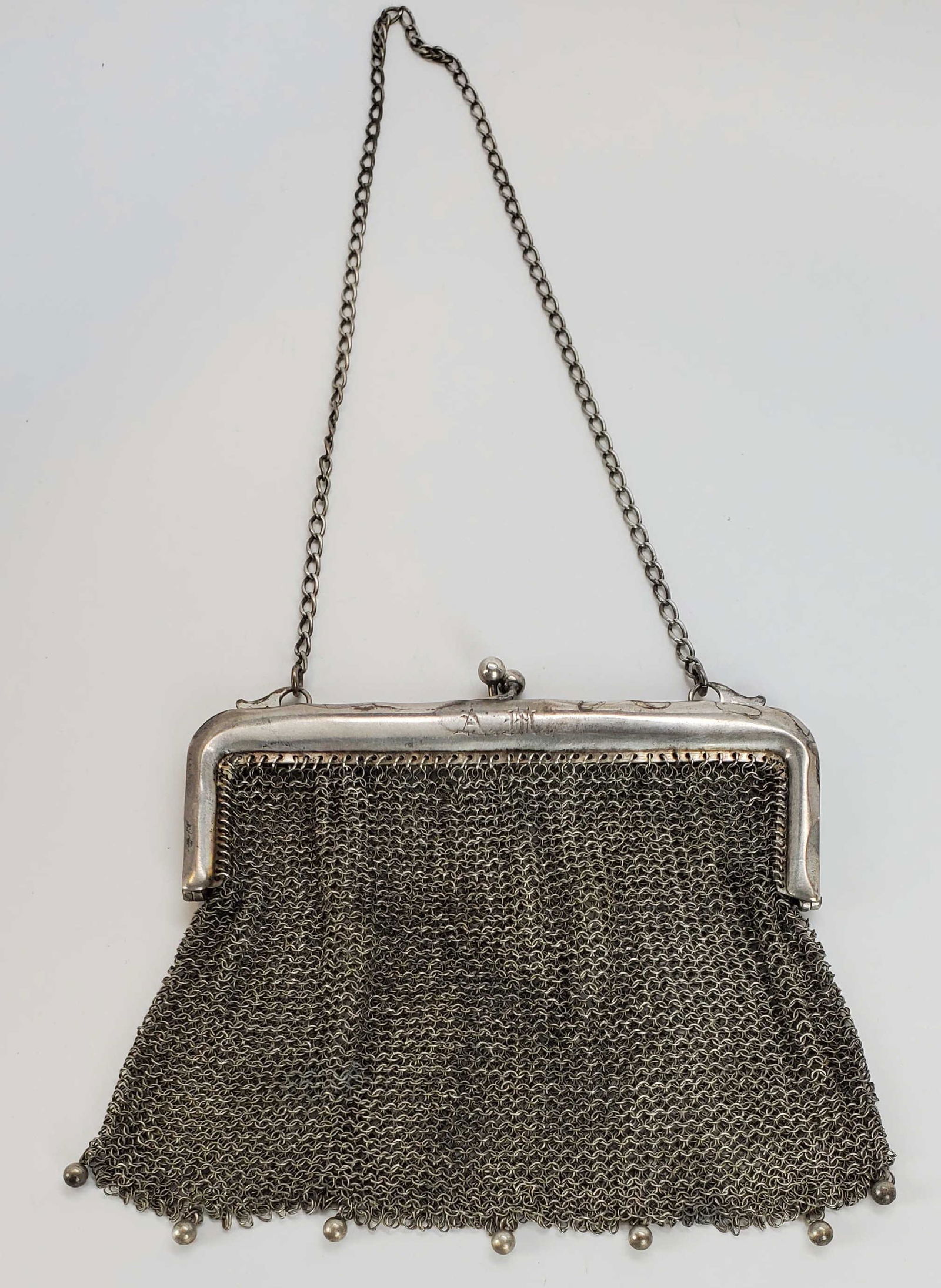 Sterling Silver Chain Mesh Purse Circa 1900's (1 of 8)
