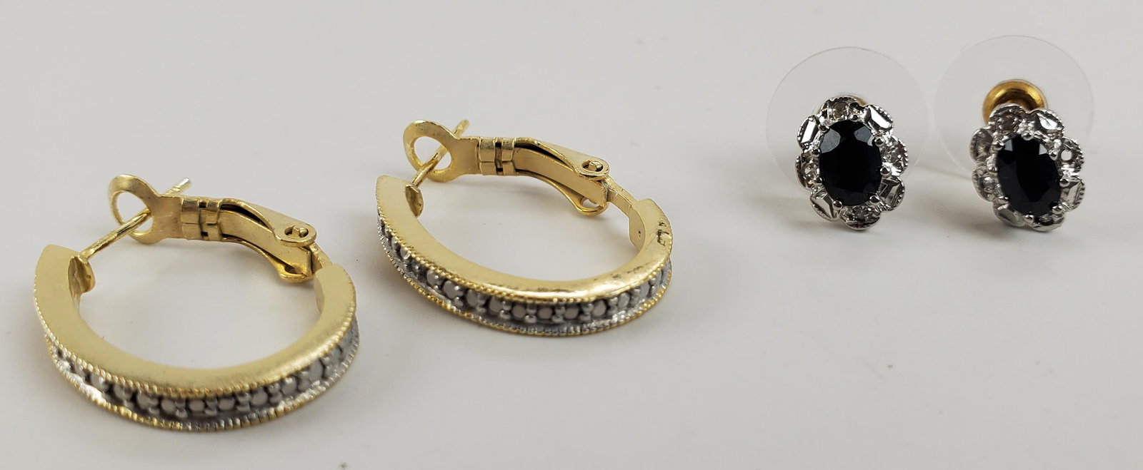 Sterling Silver Pierced Earrings Lot Of 2 (1 of 5)