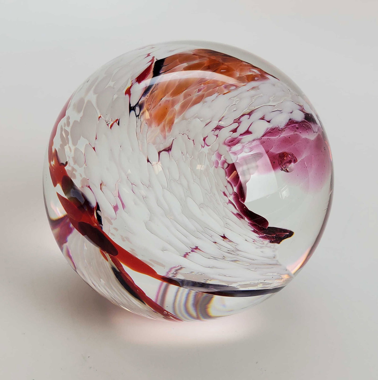 Vintage Art Glass Paper Weight Signed 1997 (1 of 5)