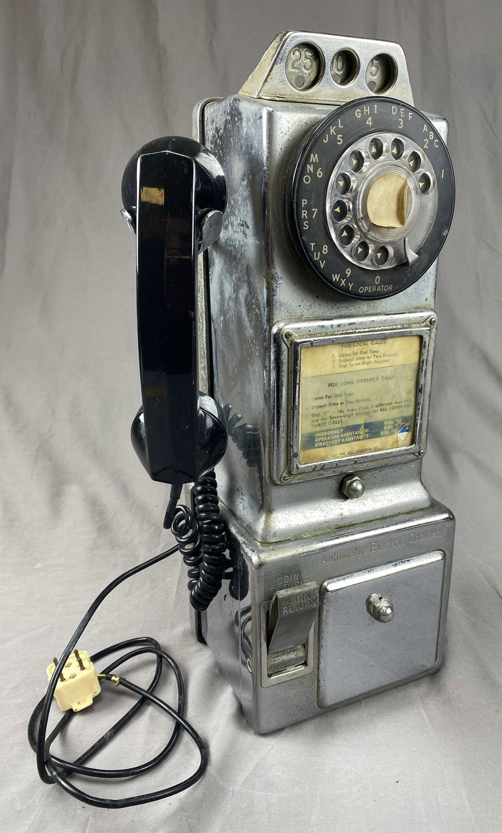 Vintage Chrome Rotary Pay Phone II (1 of 7)