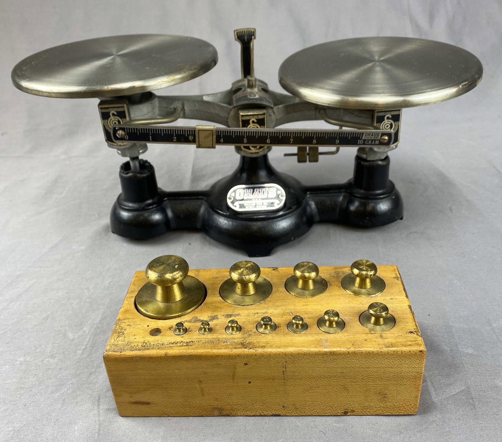 Ohaus Vintage Scale and Weights (1 of 8)