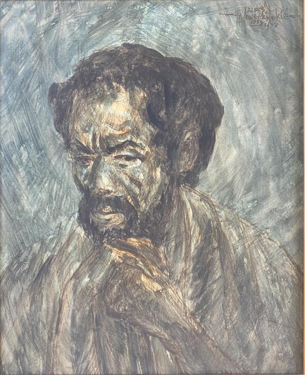 Afewerk Tekle (Ethiopian, 1932-2012) Portrait 1968 (1 of 6)