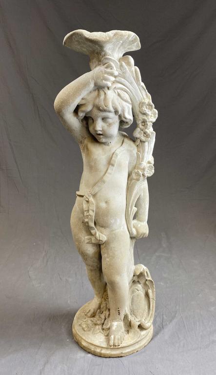 Concrete Cherub Garden Fountain (1 of 10)