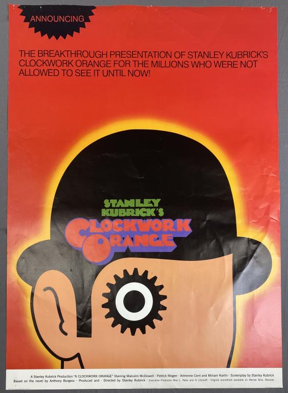 "A Clockwork Orange" Movie Poster 1999 (1 of 2)