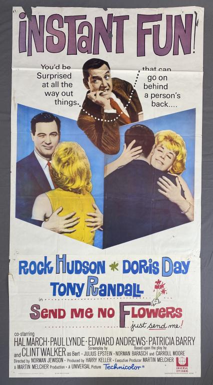"Send Me No Flowers" Rock Hudson, Doris Day 1964 (1 of 6)