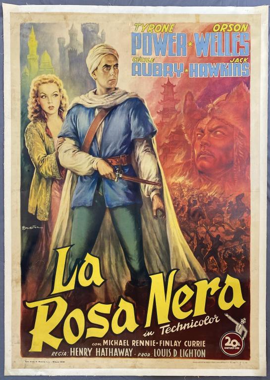 "La Rosa Nera" Orson Wells, Tyrone Power 1950 (1 of 4)