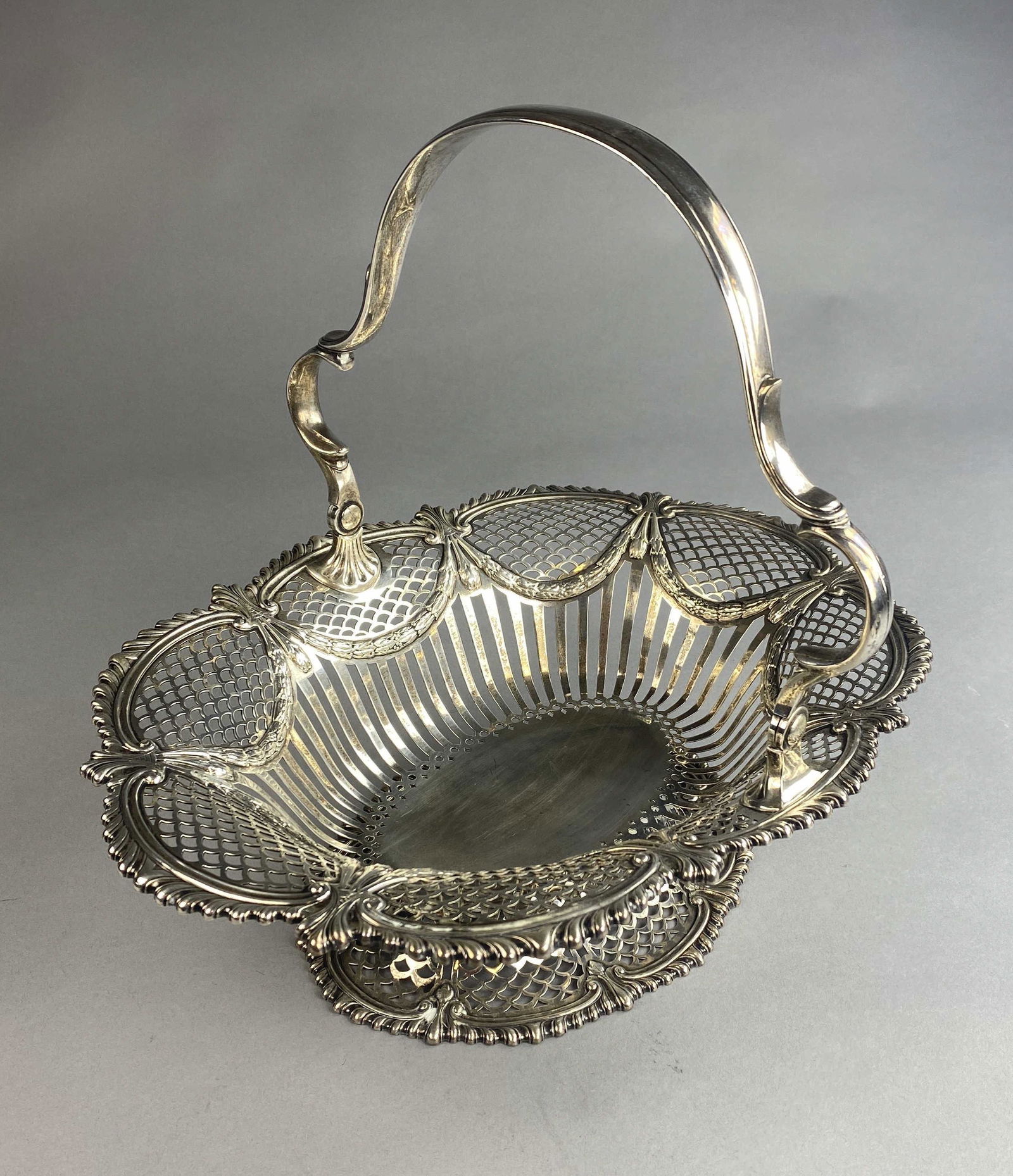 Tiffany & Co. Large Sterling Silver Pierced Basket - 2,141 Grams (1 of 8)