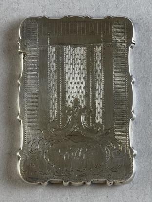 19th Century Chased Coin Silver Card Case (1 of 4)