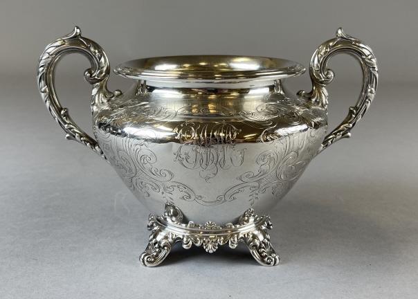 Early Victorian Sterling Sugar Bowl C. 1841 (1 of 7)