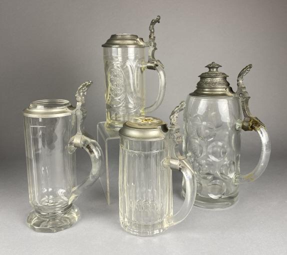 4 German Glass and Pewter Steins (1 of 11)