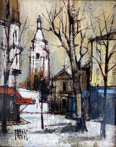 Francois Franc Oil on Canvas "Montmartre Scene" (1 of 5)