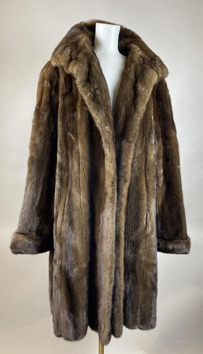 Bob Mackie Brown Mink Wrap Coat (1 of 3)