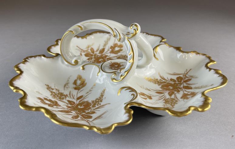 1940's Limoges France Divided Relish Dish (1 of 5)