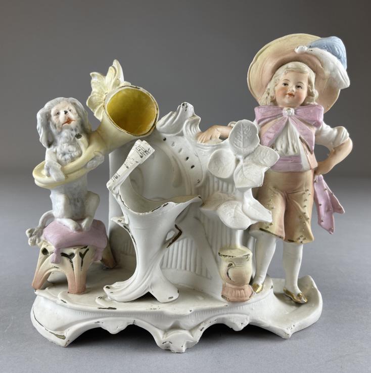 German Bisque Porcelain Spill Vase (1 of 6)