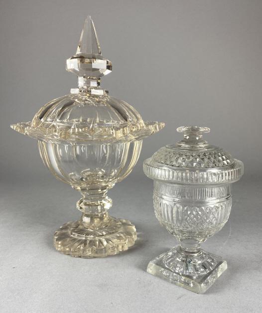 Two 19th C. Anglo-Irish Crystal Covered Dishes (1 of 9)