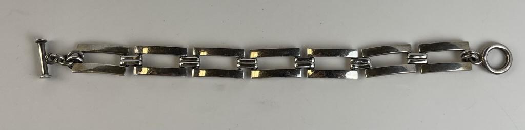 Men's 925 Sterling Heavy Link Bracelet Mexico (1 of 4)