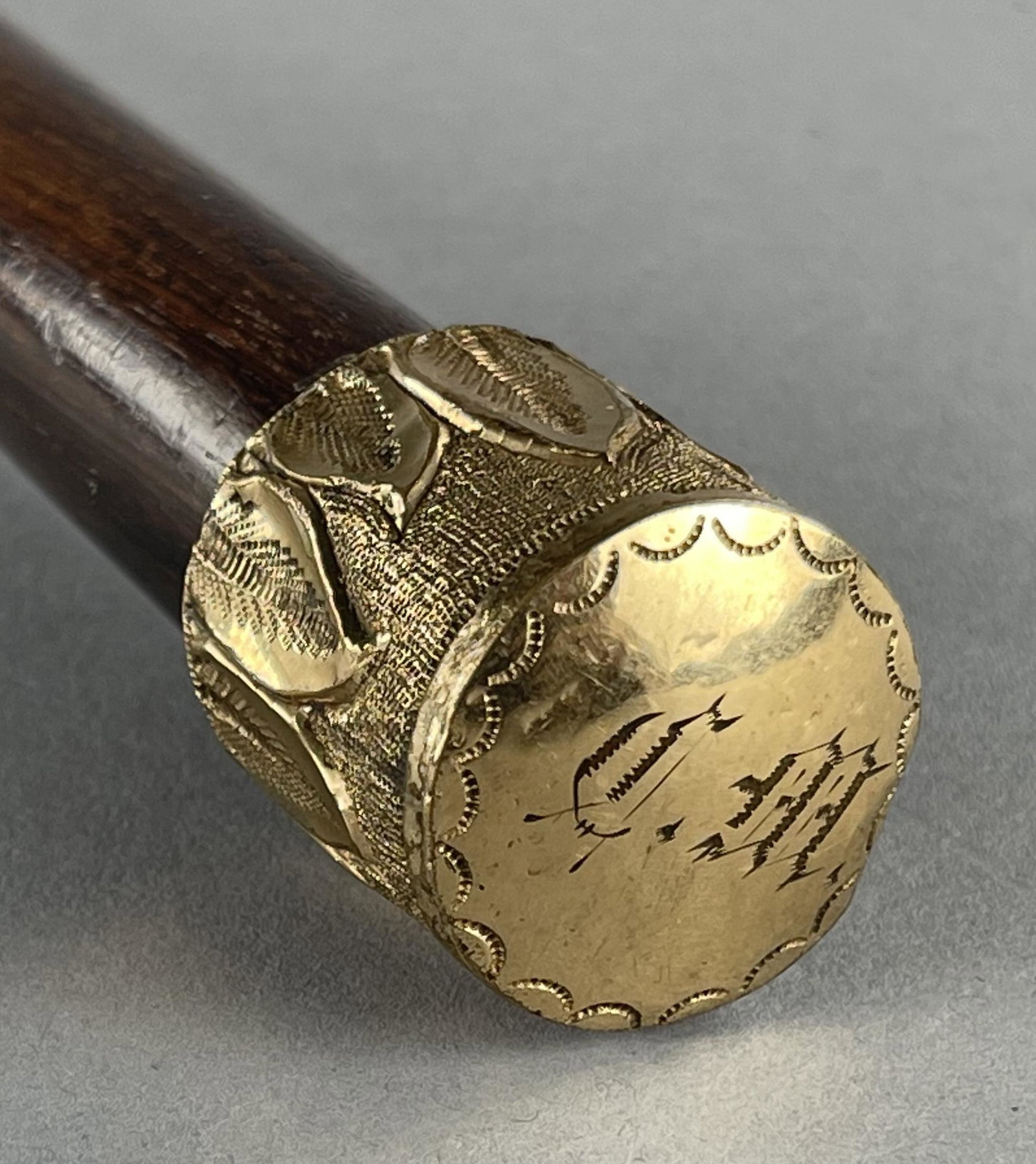 Gold Filled Handle Walking Stick Cane (1 of 4)