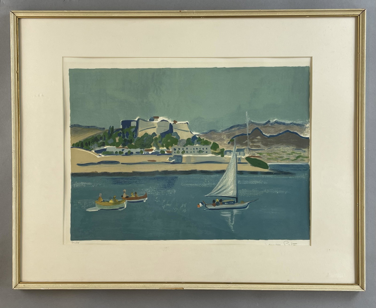 Jacques Potin Lithograph "Les Bateau a Voile" (1 of 6)