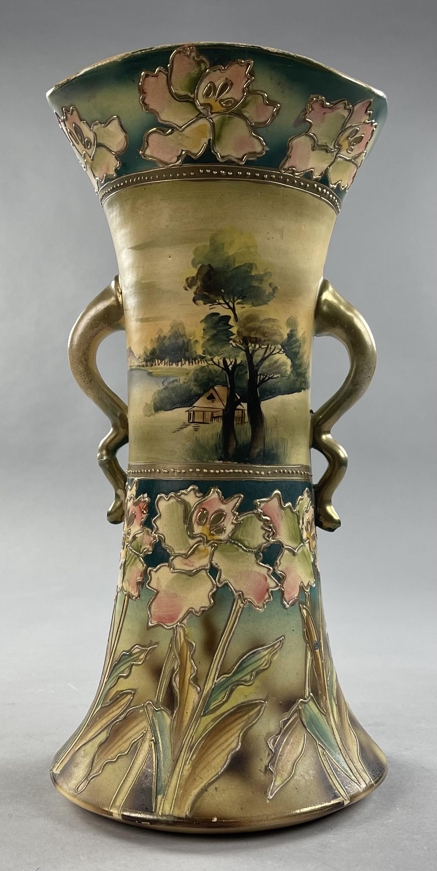 Large Hand Painted Nippon Vase (1 of 7)