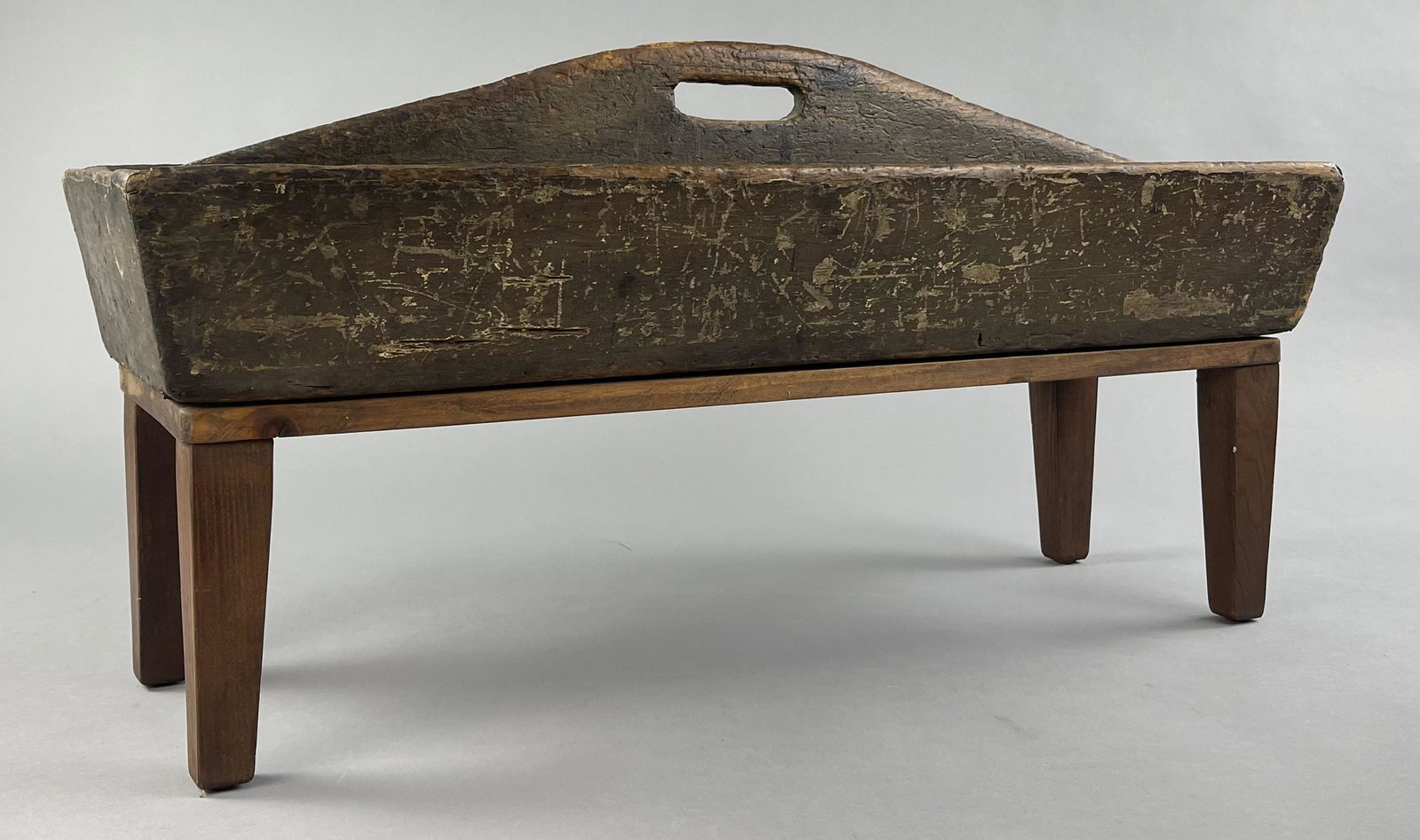 Primitive Wooden Tool Tote or Carryall, Book Rack (1 of 6)