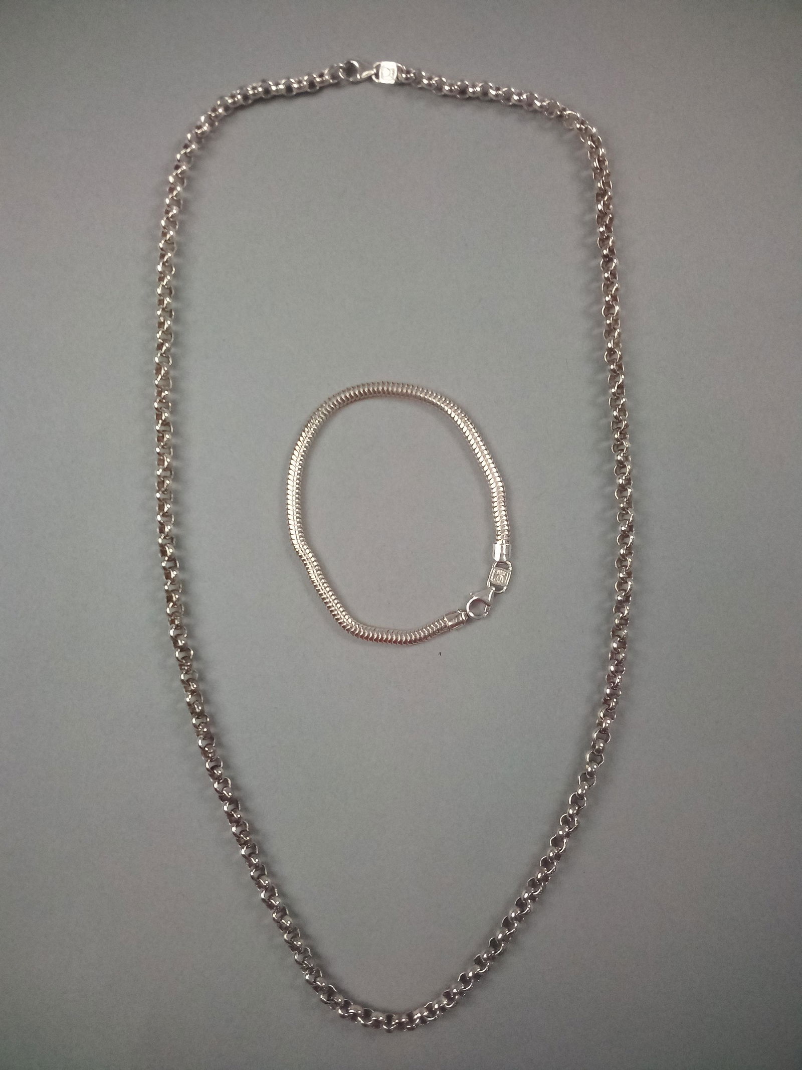 USA .999 Fine Silver Necklace and Bracelet (1 of 3)
