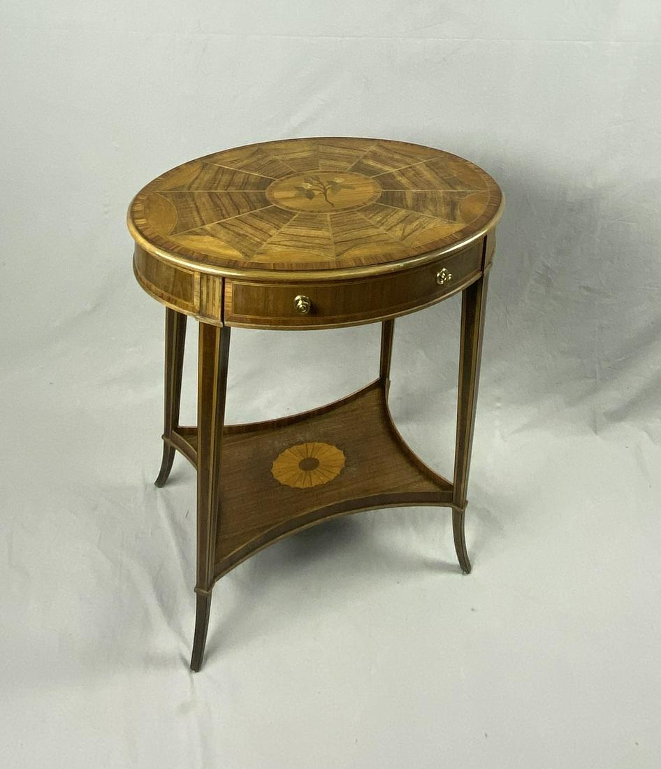 Baker Stately Homes Federal Inlaid Marquetry Table (1 of 9)
