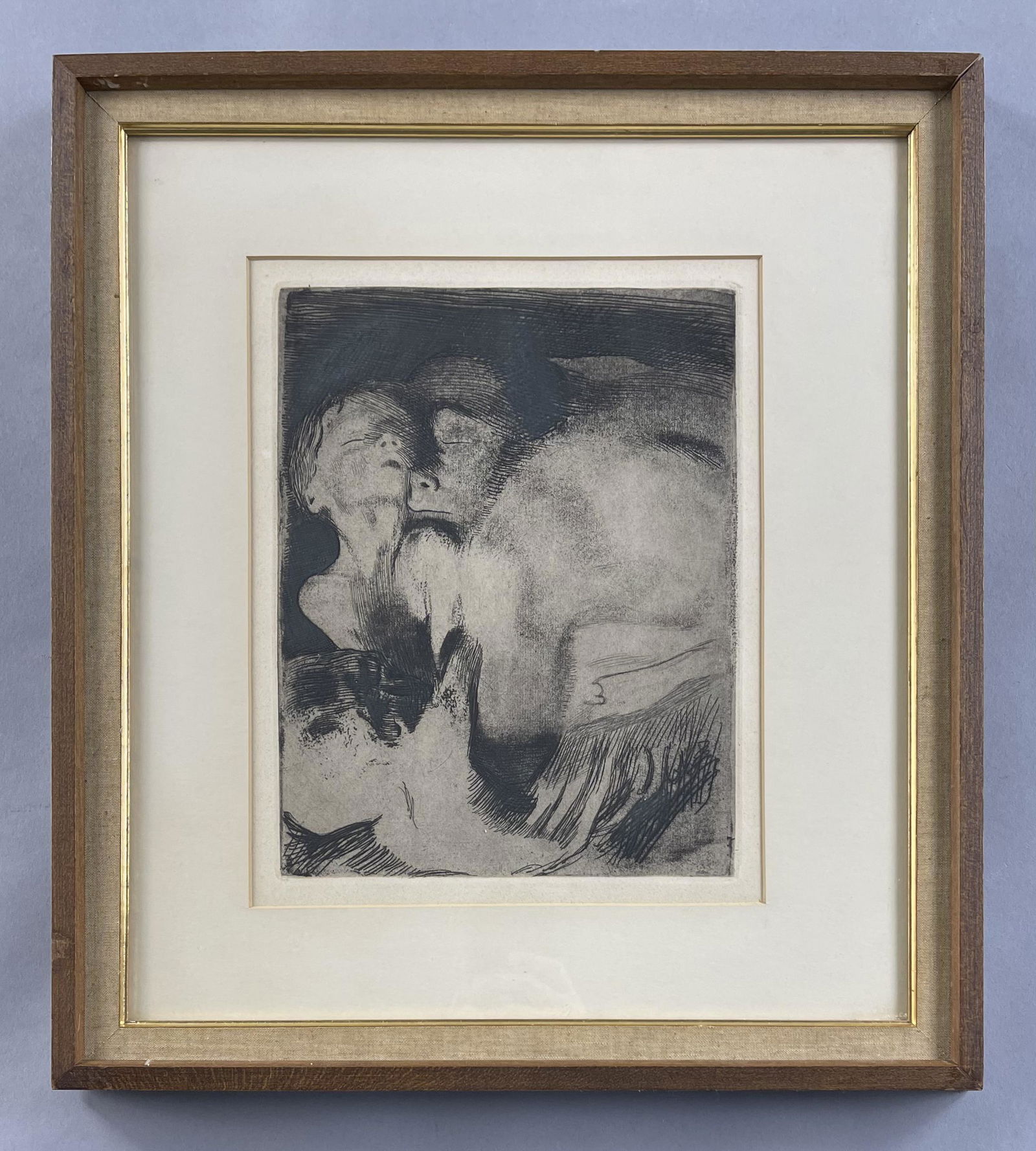 Kathe Kollwitz" Death, Woman and Child" Etching (1 of 4)