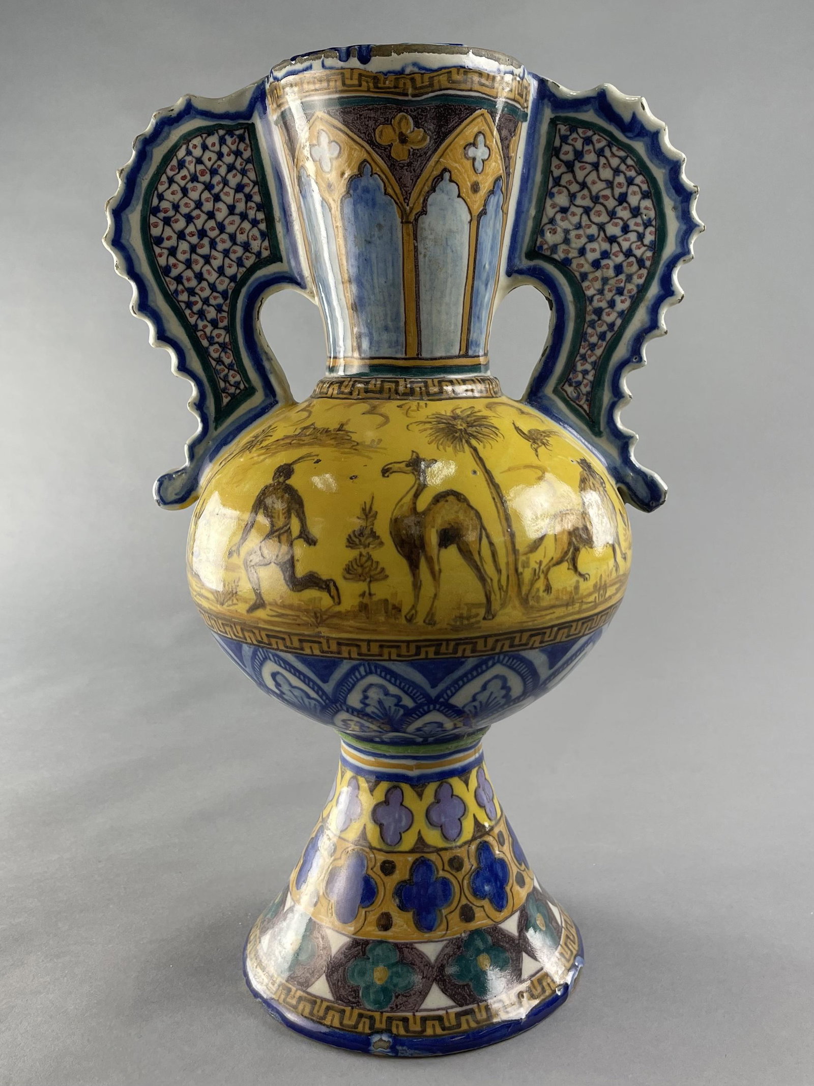Hispano-Moorish Alhambra Style Handled Vase (1 of 8)