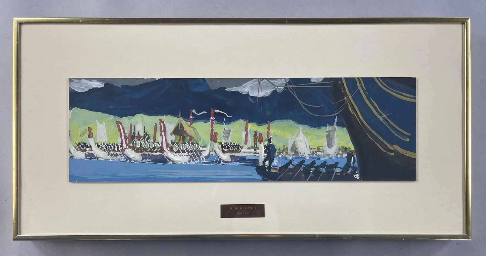 "Mutiny on the Bounty" MGM Original Scene Sketch (1 of 4)